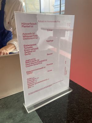 Menu  at LOOP Kebab in Steiermark