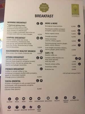 Breakfast  at Kimpira in Valencia