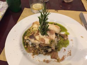 Lasagne at Kimpira in Valencia