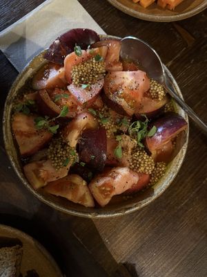 tomato salad  at Sa Placeta in Illes Balears