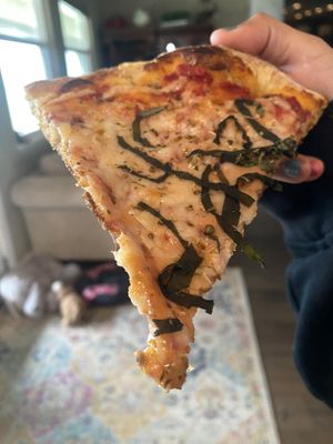 Here to say - cold pizza 🍕 still tastes good! 😋  at Hella Pie Pizza Company in Tracy