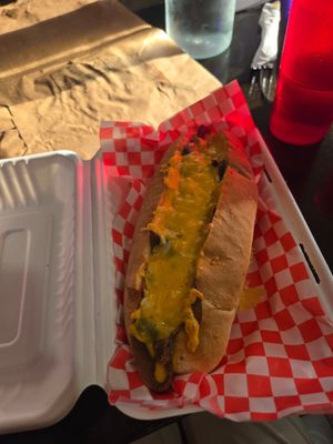 Philly-cheese steak at The Hearty Hooligan in Hamilton