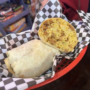 BBQ Chicken Mac & Cheese Burrito  at The Hearty Hooligan in Hamilton