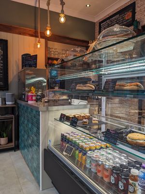 Counter at the Green fork  in Edinburgh