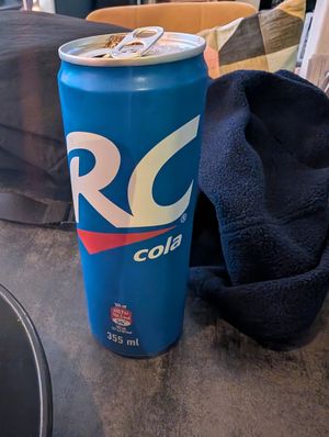 RC cola - an American soda at Kartul in Tallinn
