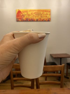 The hazelnut chai was super lovely  at Radhey Chai Bar in Fitzroy