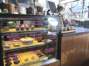 Cake counter at Radhey Chai Bar in Fitzroy