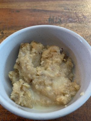 Halva with custard. Nice!  at Radhey Chai Bar in Fitzroy
