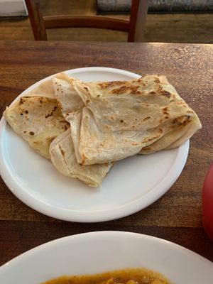 Roti   at Radhey Chai Bar in Fitzroy
