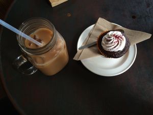 Iced chai! at Radhey Chai Bar in Fitzroy