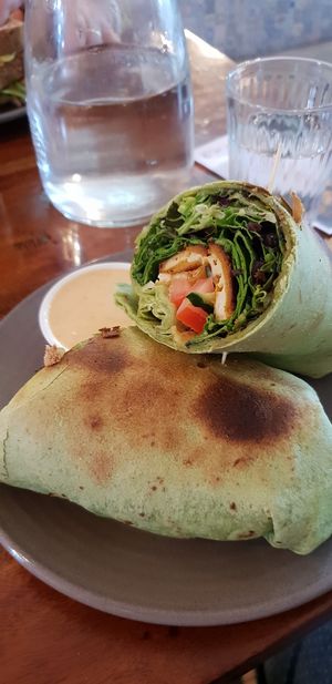 Tandoori tofu wrap at Radhey Chai Bar in Fitzroy