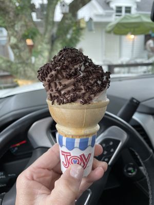 Non dairy twist  at Ice Cream Cafe in Orleans