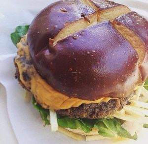 Made-To-Order Burger at Atlas Meat-Free Delicatessen in Miami
