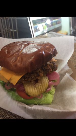 Best Burger in Broward! at Atlas Meat-Free Delicatessen in Miami