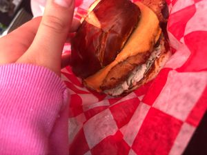 Classic butter milk chicken sandwich  at Atlas Meat-Free Delicatessen in Miami