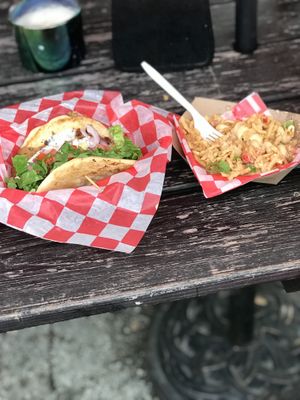 I had the Island MAC and The Gyro one bite was love and happiness  at Atlas Meat-Free Delicatessen in Miami