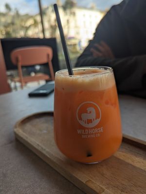 Fresh juice at Eaton's  in Wales