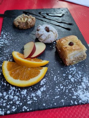 Vegan Morrocan pastries at Le Touareg in Colmar