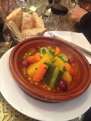 Vegan tajine. at Le Touareg in Colmar