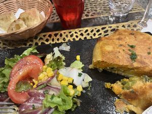 Bastille filled with veggies  at Le Touareg in Colmar