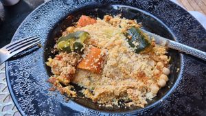 Already started eating before making the picture :D
Couscous at Le Touareg in Colmar