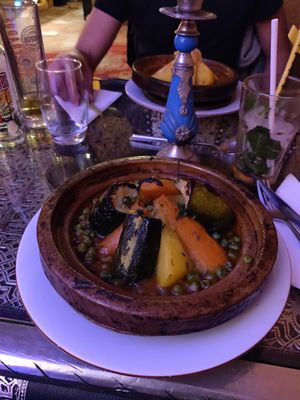 Tajine vegane at Le Touareg in Colmar