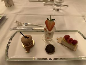 Second course of select pastries.  at Drawing Rooms at Merrion Hotel in Dublin