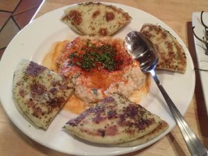 baba ghanoush at Sammy's Woodfired Pizza and Grill in Palm Desert