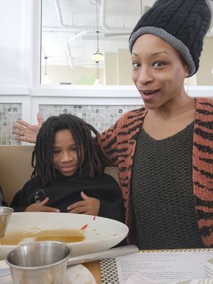 Mmmm so yummy dont tell mommy I ate her plate at Christopher's Kitchen in West Palm Beach