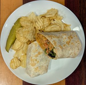 Buffalo Soy Curl Wrap at The Dusted Cup in Portland