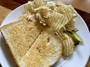 Grilled cheese   at The Dusted Cup in Portland