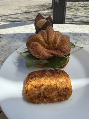 Croissant sandooo  at The Dusted Cup in Portland