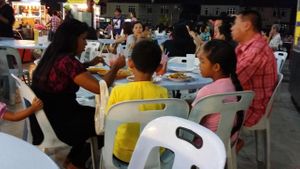 Table at Zi Ran Vegetarian in Bukit Mertajam