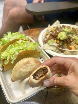 Lentil “beef” empanadas  at Supernatural Kitchen in Miami Beach