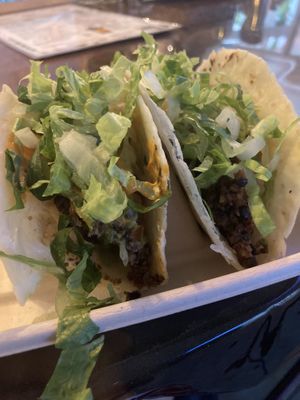 Soft tacos- delicious  at Supernatural Kitchen in Miami Beach