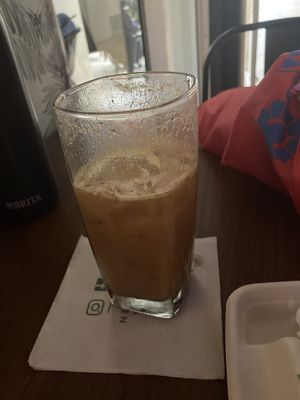 Small island iced tea with kava- tasted great  at Supernatural Kitchen in Miami Beach