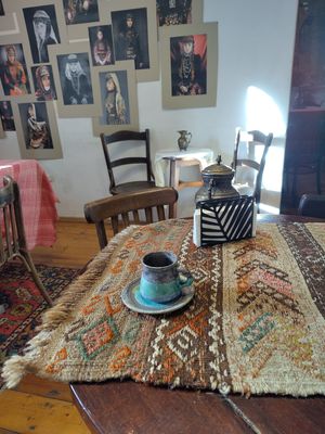 Some table cloths are unfortunately made from wool but there are plenty that aren't - wool and leather are often used in Armenia so be aware you'll come across a lot of it. at Lusik Aguletsi House-Museum and Art Cafe in Yerevan