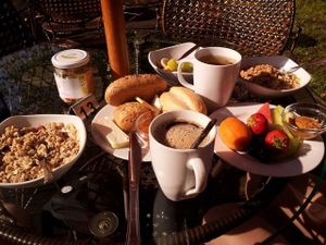 breakfast at Loving Hut Pension in St Kanzian