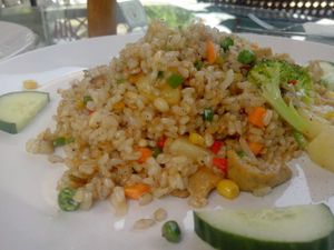 lunch 2 at Loving Hut Pension in St Kanzian