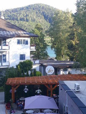 Seeblick vom Zimmer at Loving Hut Pension in St Kanzian