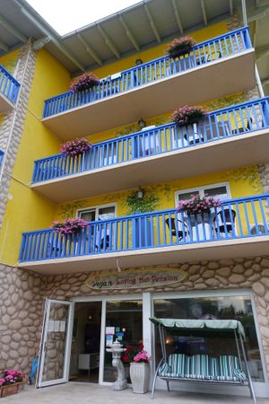 The pension again at Loving Hut Pension in St Kanzian