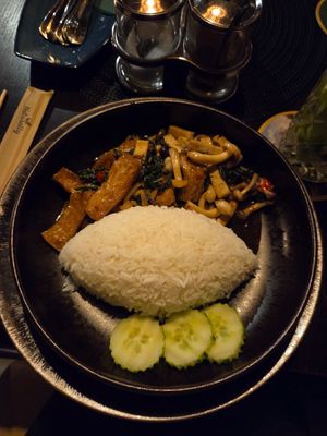 Pad Kra Pao vegan at Bangkok-Eck in Steiermark