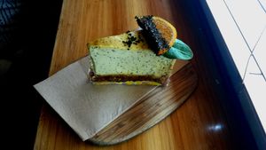 Mango & Passionfruit Cheesecake at Combi in Elwood