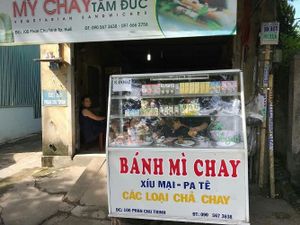 Store front @July2017 at Banh Mi Chay Tam Duc in Hue