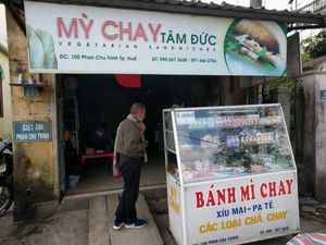 store front - Dec 2017 at Banh Mi Chay Tam Duc in Hue