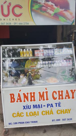 The restaurant at Banh Mi Chay Tam Duc in Hue