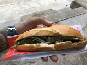 Vegan banh mi at Banh Mi Chay Tam Duc in Hue