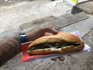 Vegan banh mi at Banh Mi Chay Tam Duc in Hue