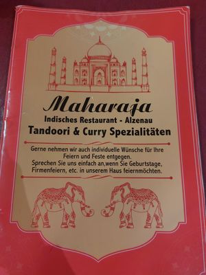 Menu at Maharaja Alzenau in Bayern