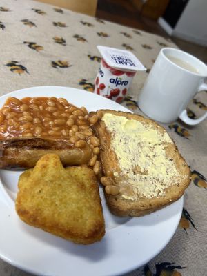 Vegan breakfast  at Centre for Alternative Technology Cafe in Machynlleth